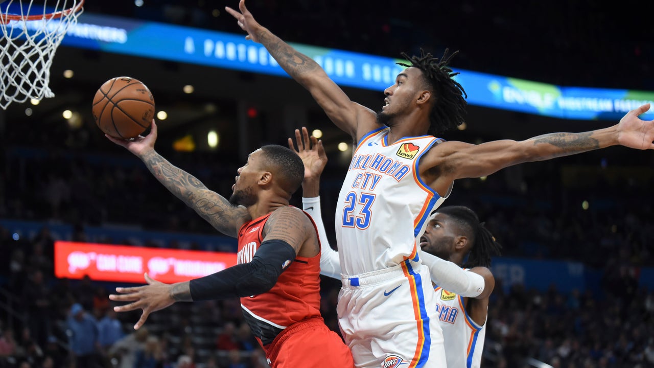 Lillard leads Trail Blazers past Thunder 102-99